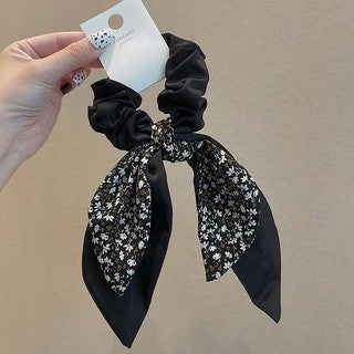 Noir Floral Scarf Band