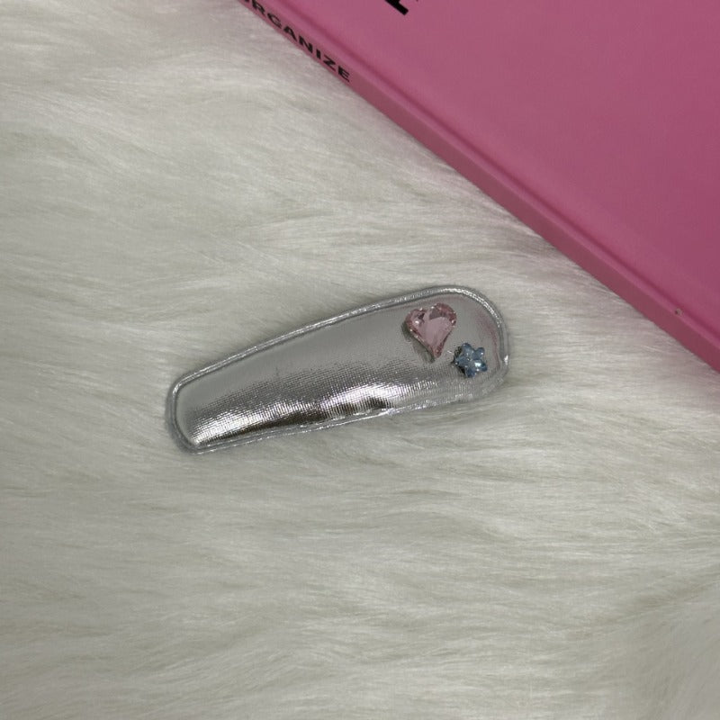 Premium Silver Metallic Hair Clips