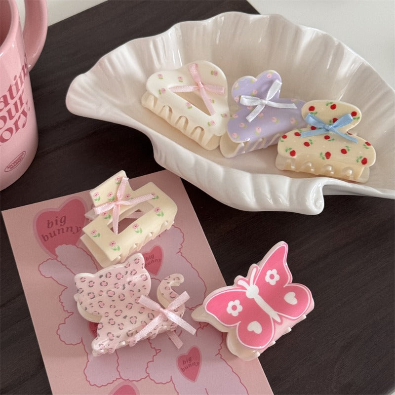 Pastel Cute Animal Hair Claw Clips