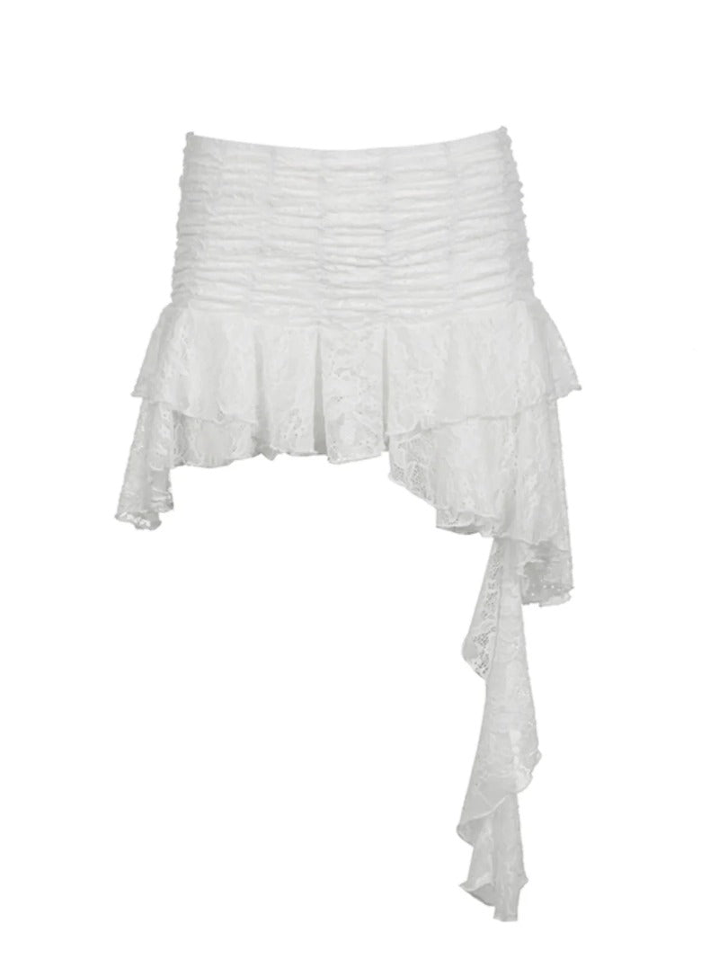 Swirl Lacey Mini Skirt