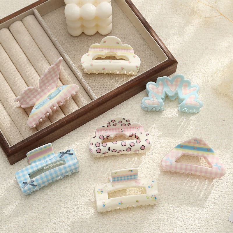 Cute Pastel Hair Claw Clips