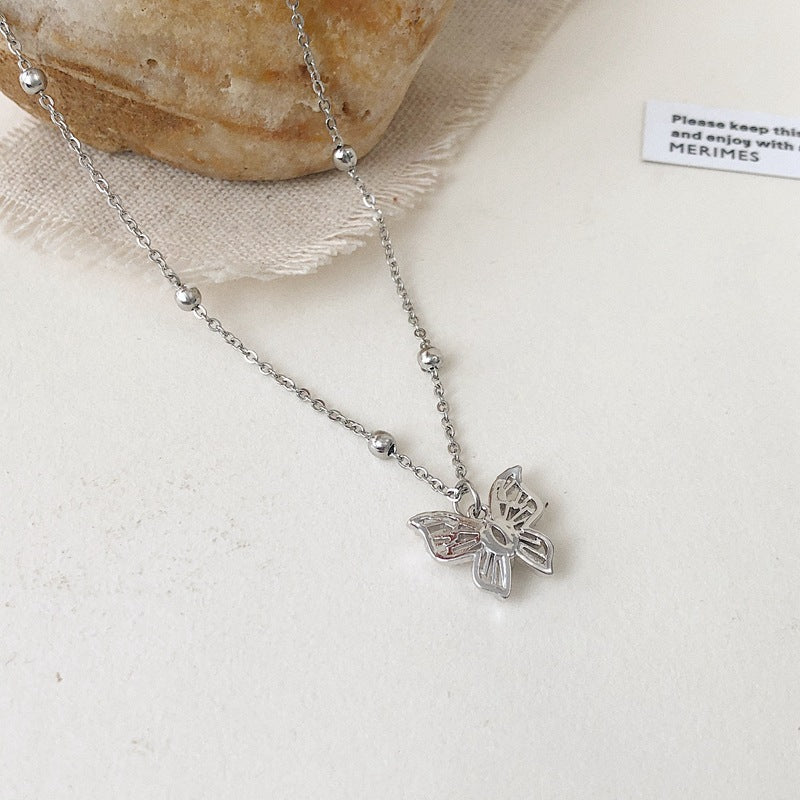 Light Luxury Butterfly Necklace