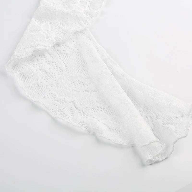 Swirl Lacey Mini Skirt