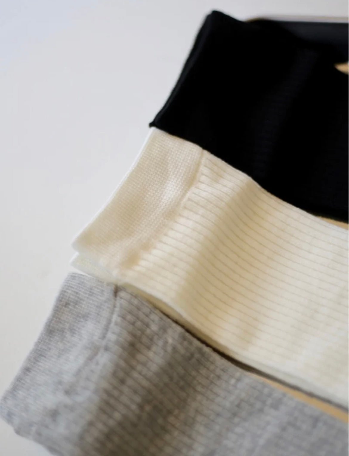 Soft Ribbed Crew Socks
