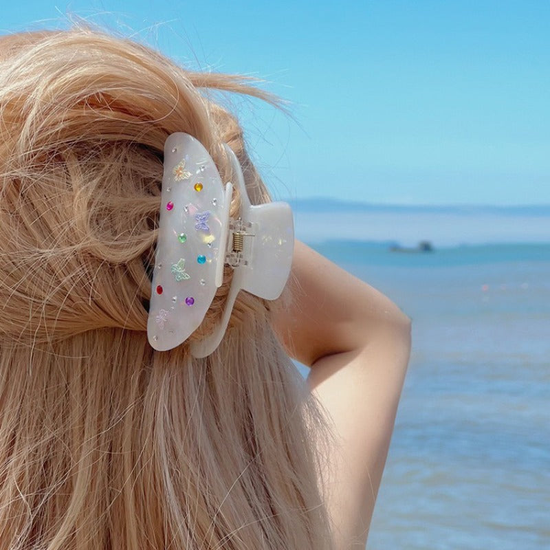 Rainbow Butterfly Hair Claw