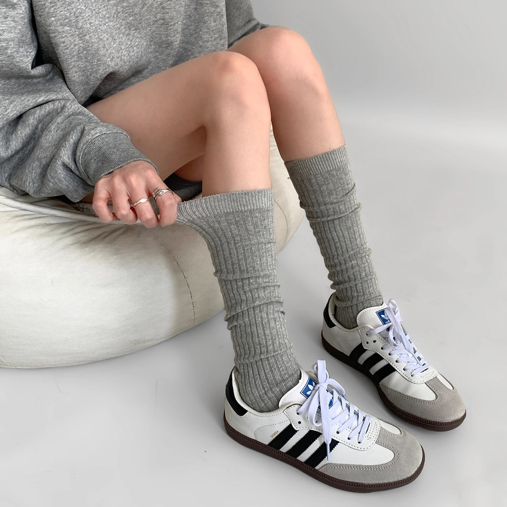 Cozy Over-the-Knee Ribbed Socks