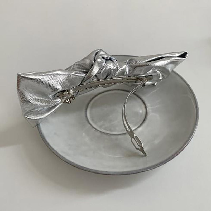 Premium Silver Metallic Hair Clips