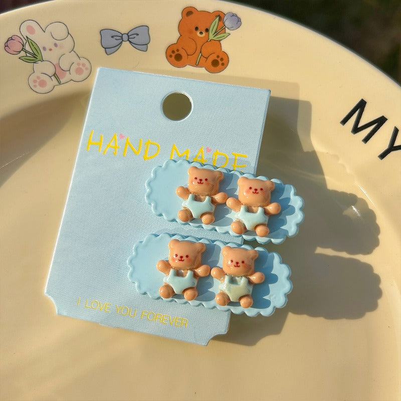 Cute Pastel Blue Hair Clips
