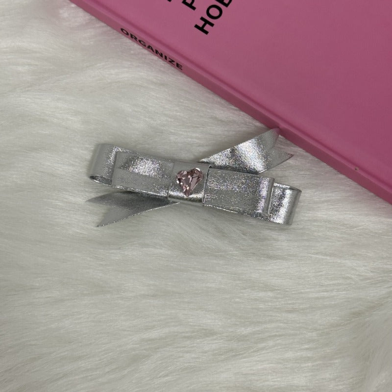 Premium Silver Metallic Hair Clips