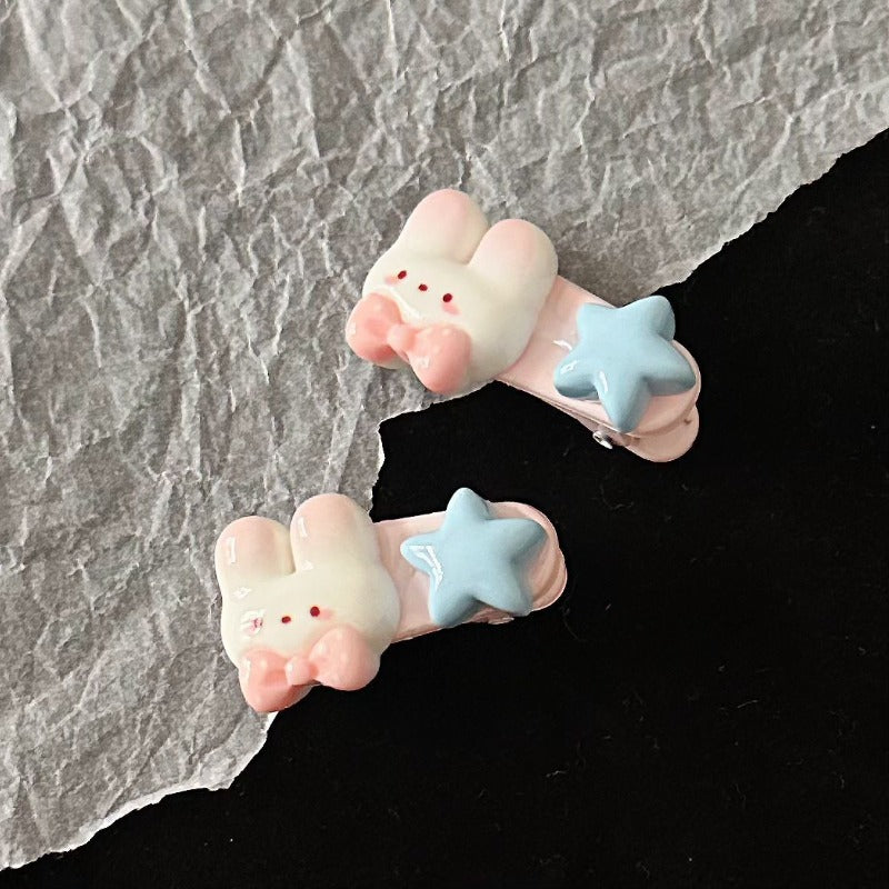 Cute Bunny Star Hair Clip
