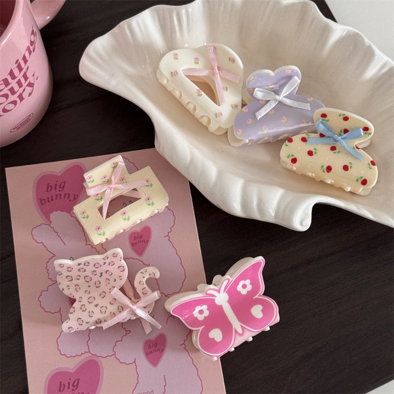 Pastel Cute Animal Hair Claw Clips