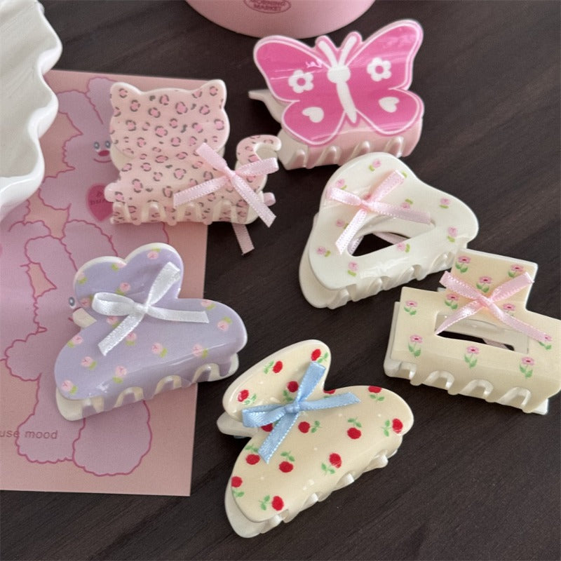 Pastel Cute Animal Hair Claw Clips
