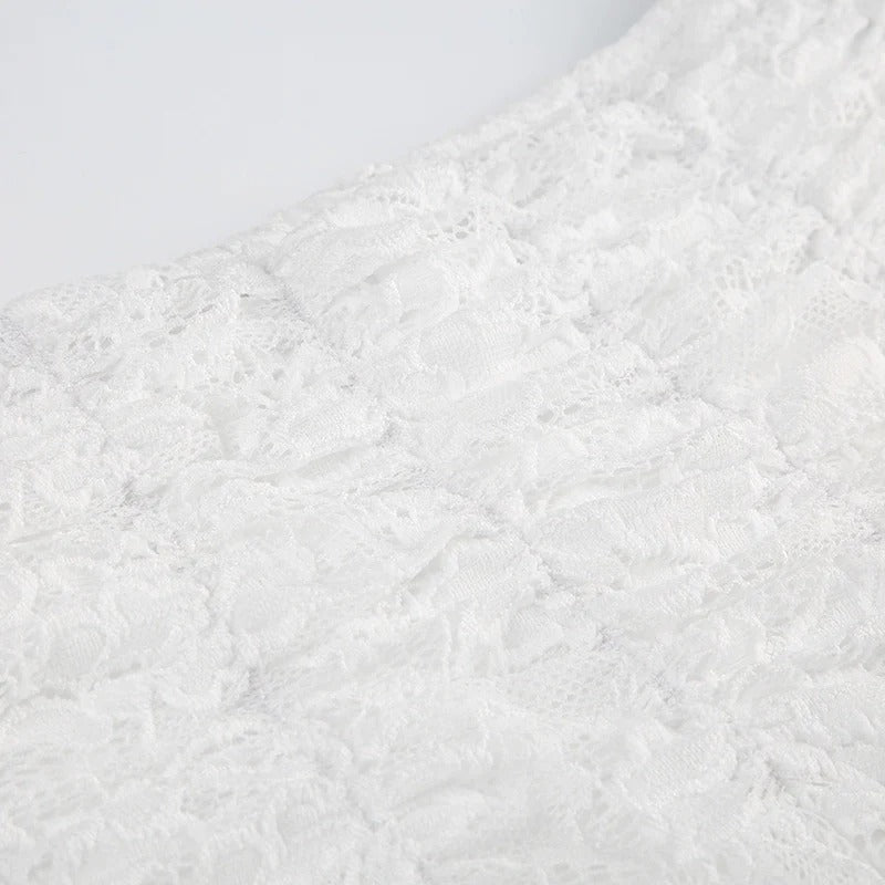 Swirl Lacey Mini Skirt