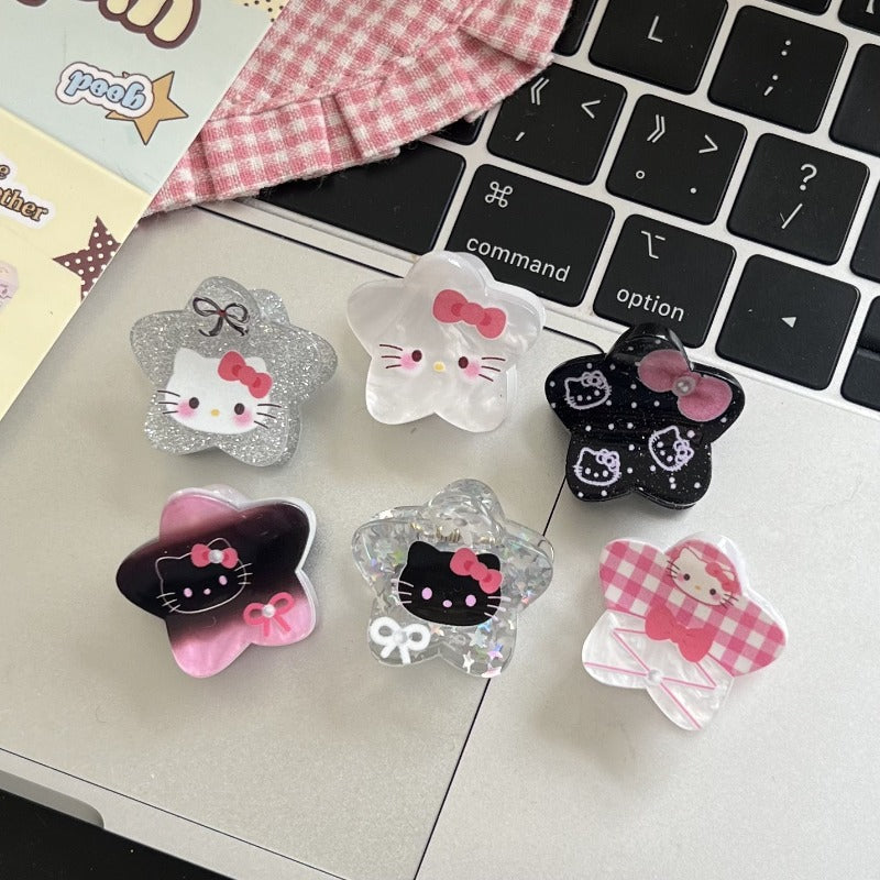 Hello Kitty Star Hair Clips