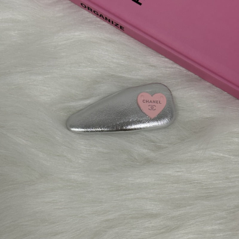 Premium Silver Metallic Hair Clips