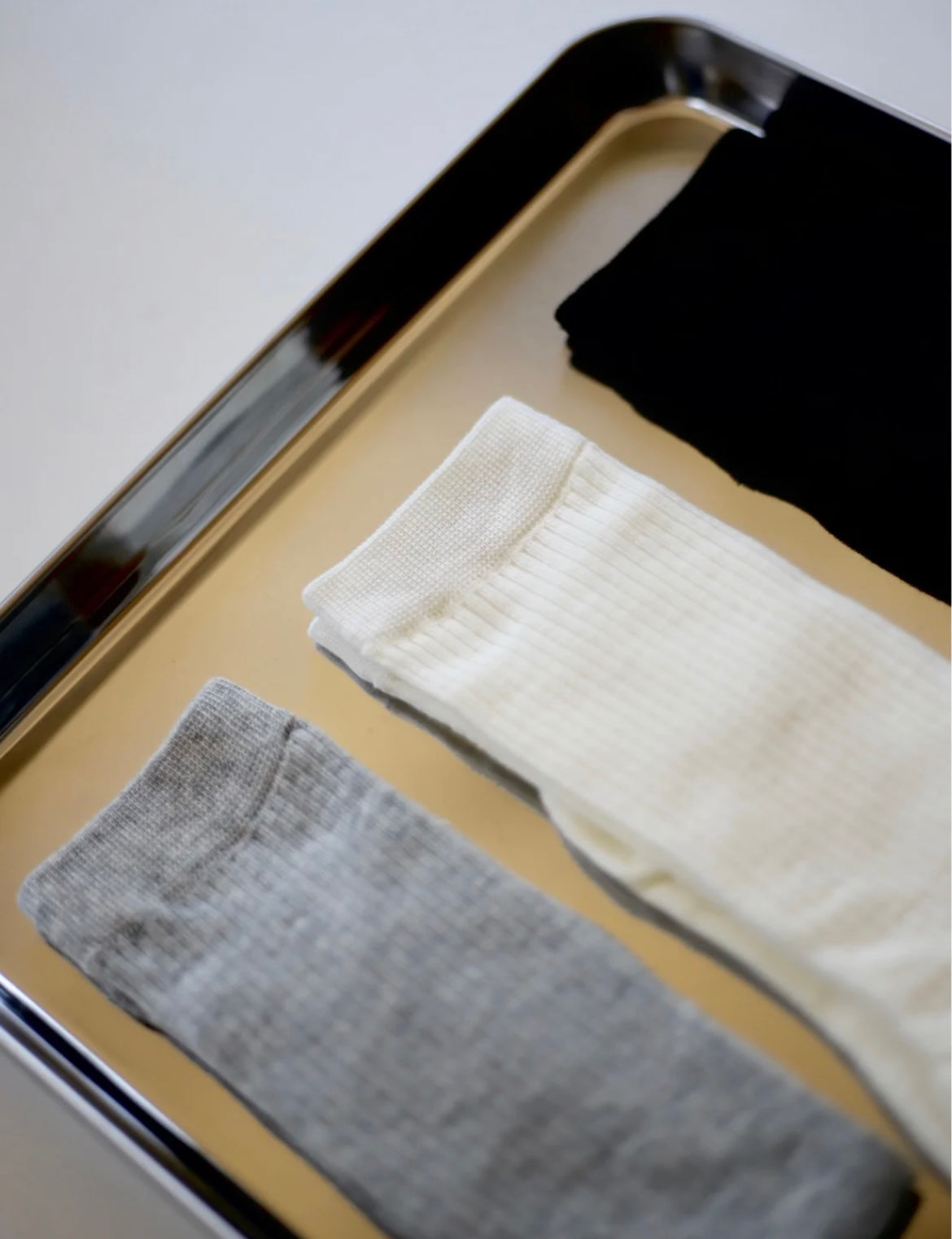 Soft Ribbed Crew Socks