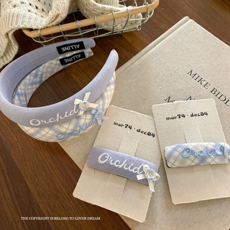 Assorted Blue Hair Accessories Set