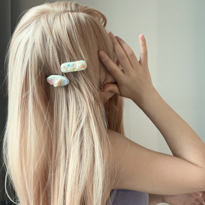 Seashell Flower Hair Clips