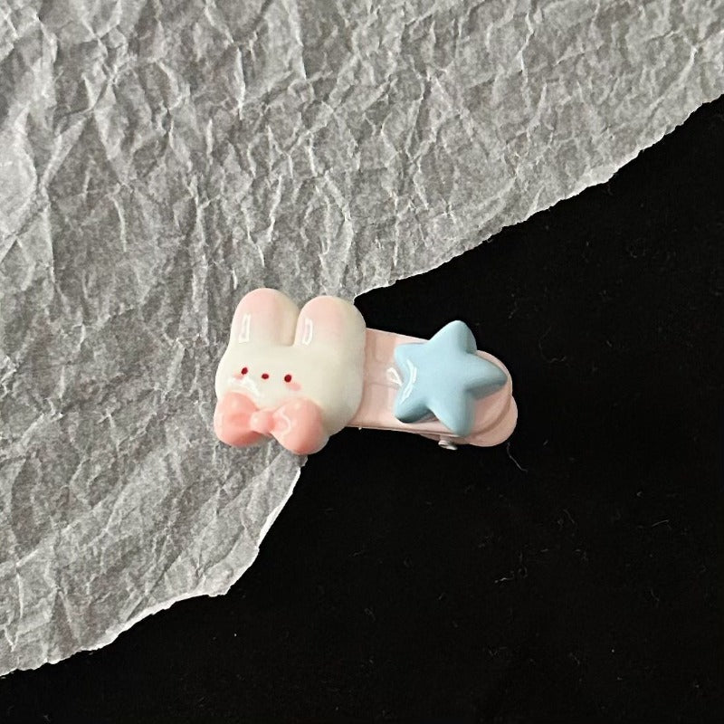 Cute Bunny Star Hair Clip