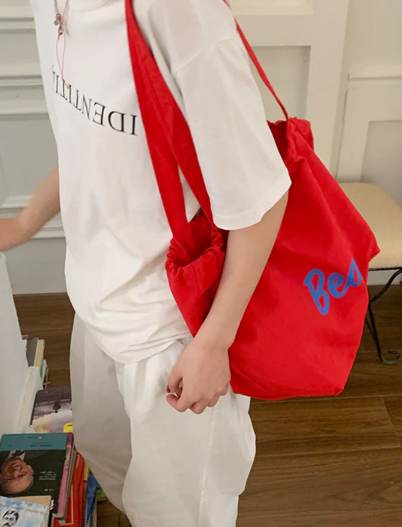 Beach Drawstring Tote Bag
