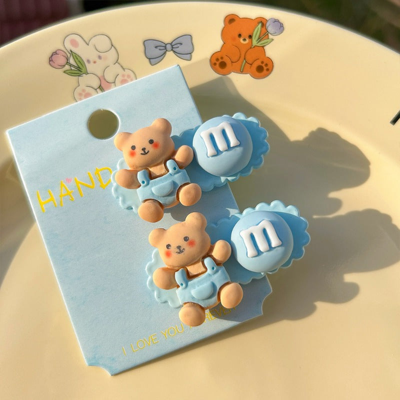 Cute Pastel Blue Hair Clips