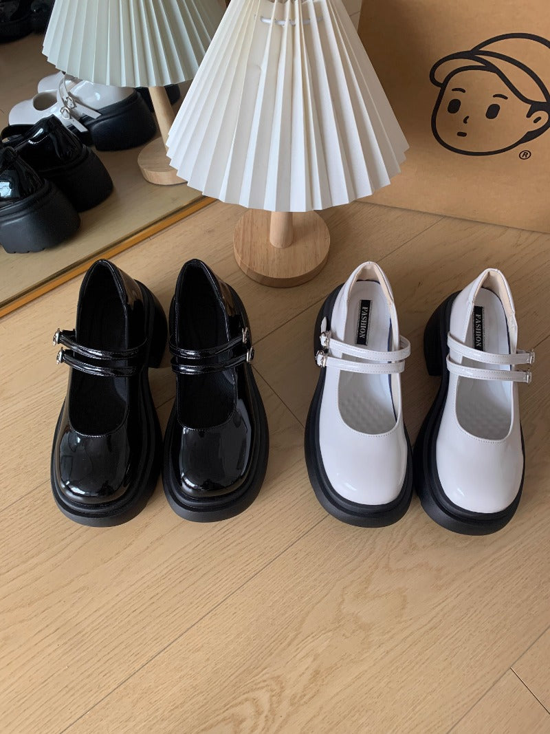 Classic Glossy Mary Jane Shoes