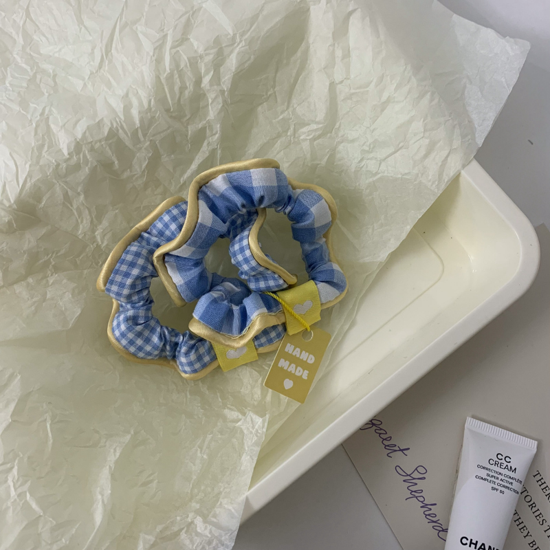 Checkered Planet Scrunchies