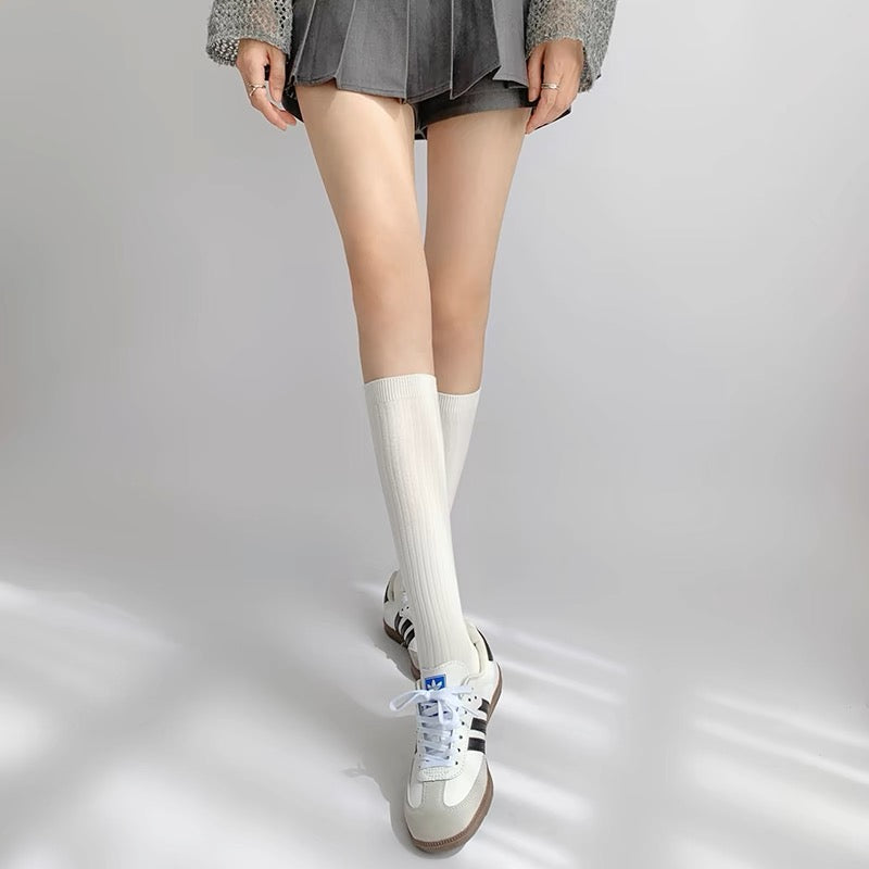 Cozy Over-the-Knee Ribbed Socks