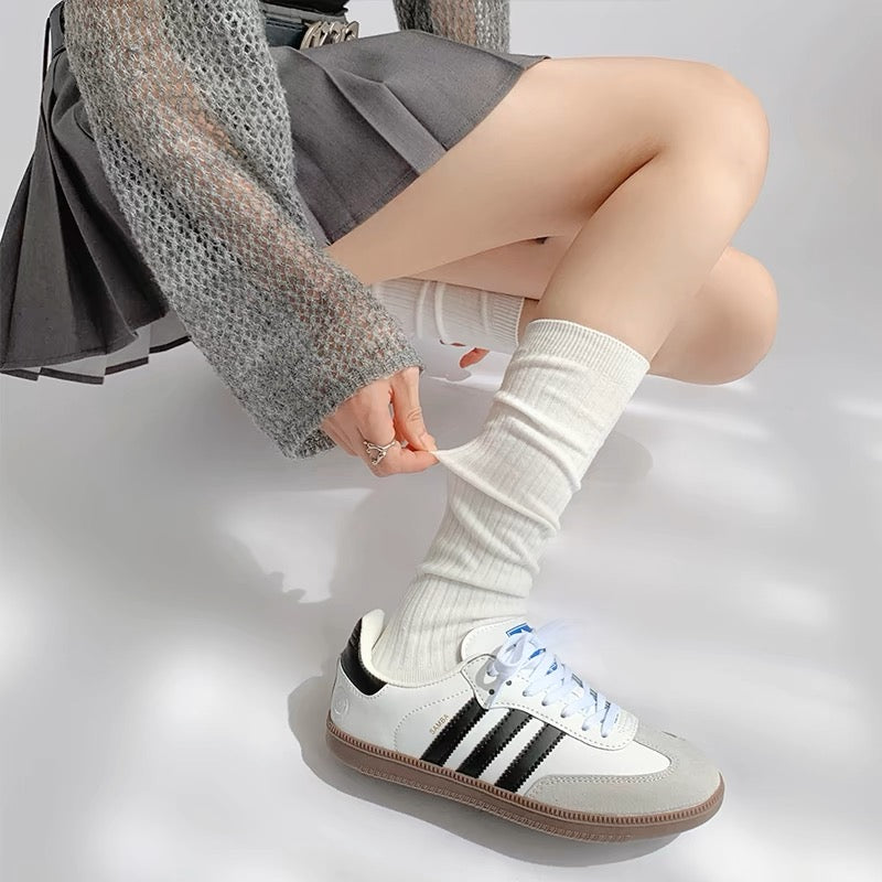 Cozy Over-the-Knee Ribbed Socks