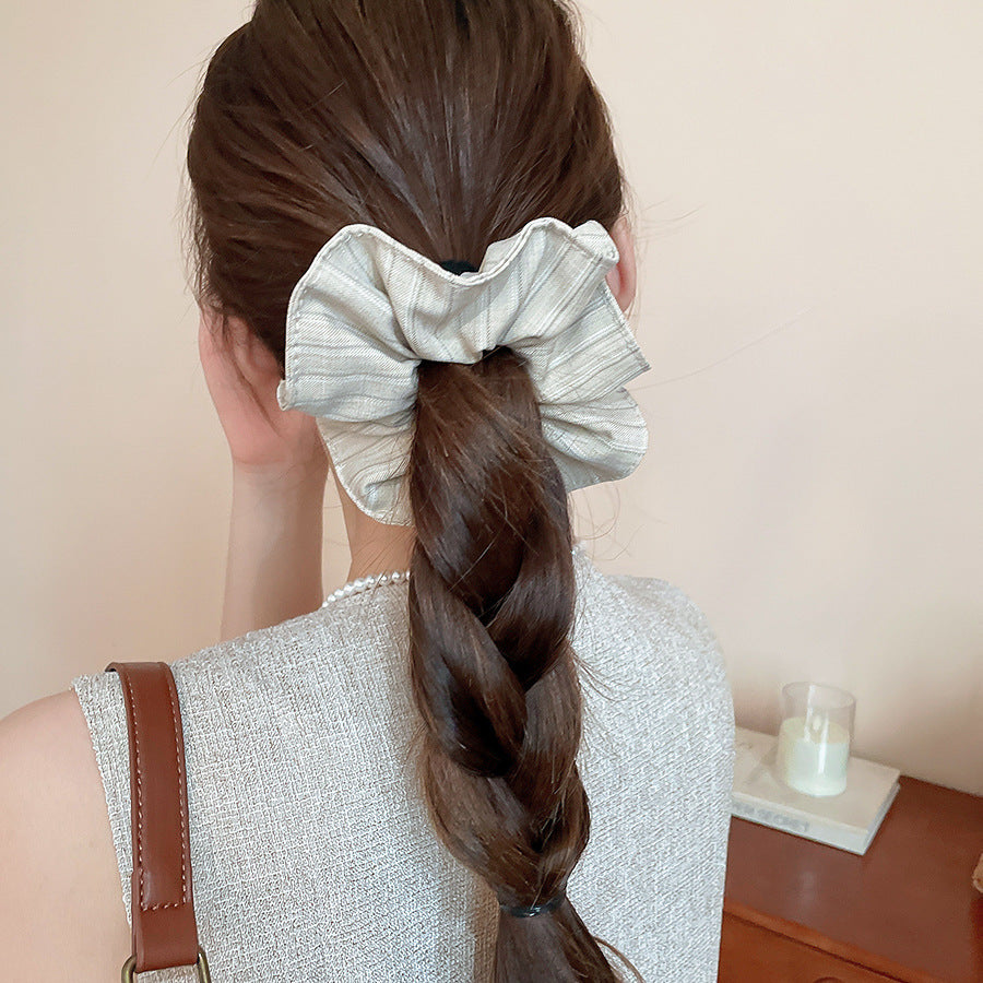 Polka Dot Lace Scrunchie