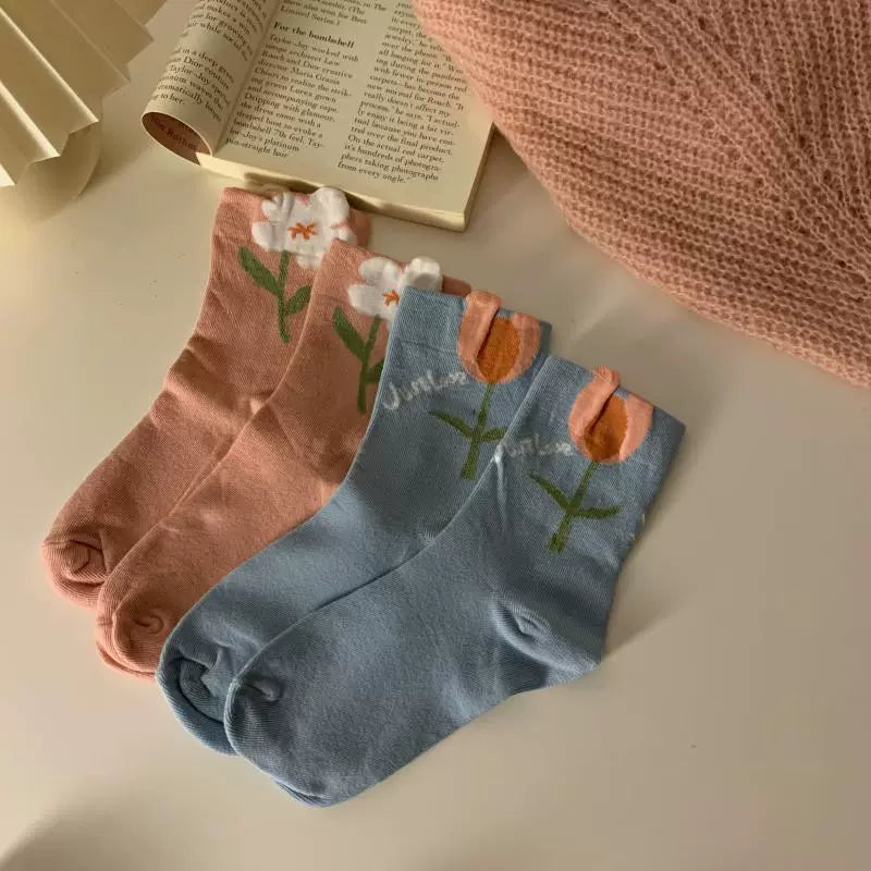Tulip Garden Socks