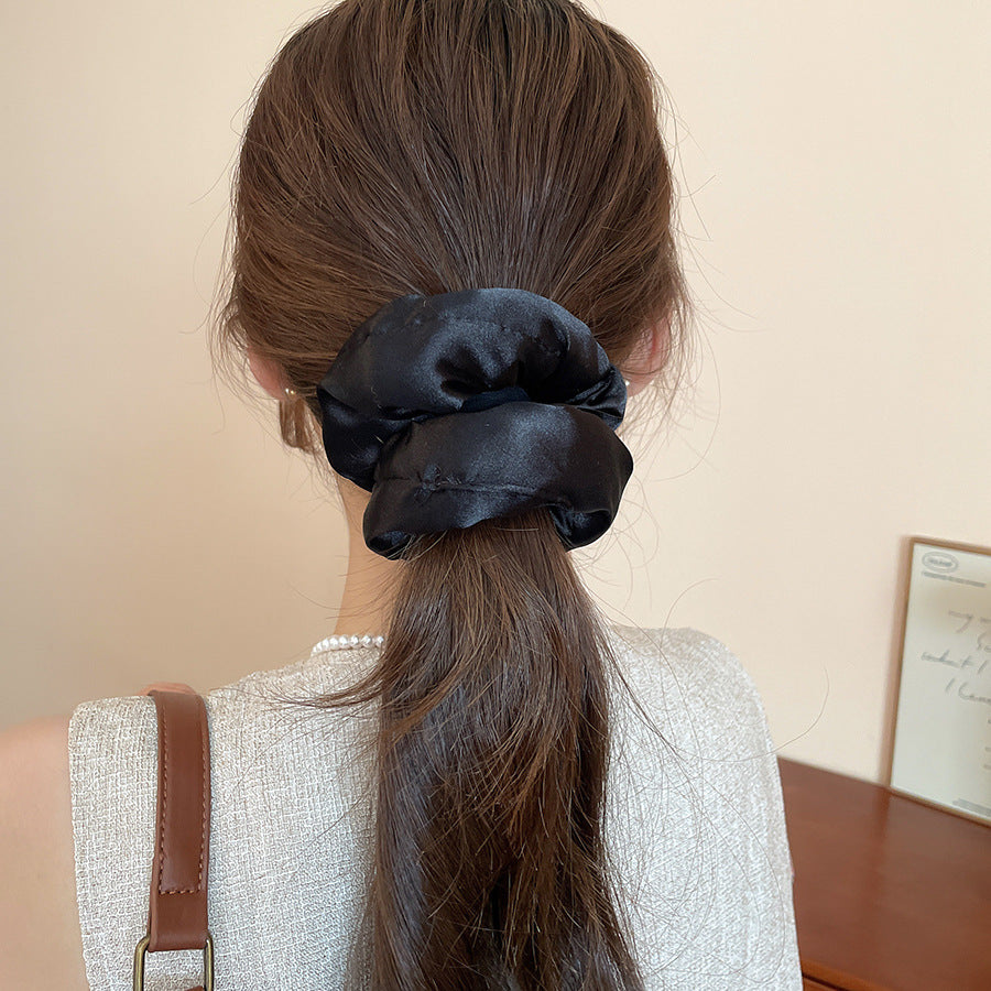 Polka Dot Lace Scrunchie