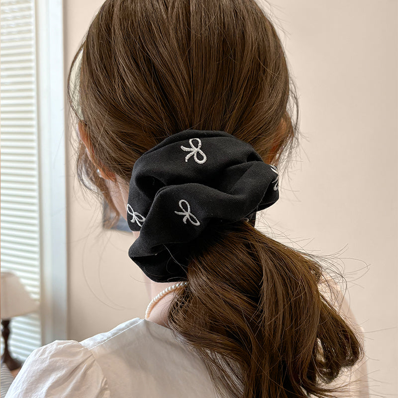 Sweet Bow Accent Headband Scrunchie Set