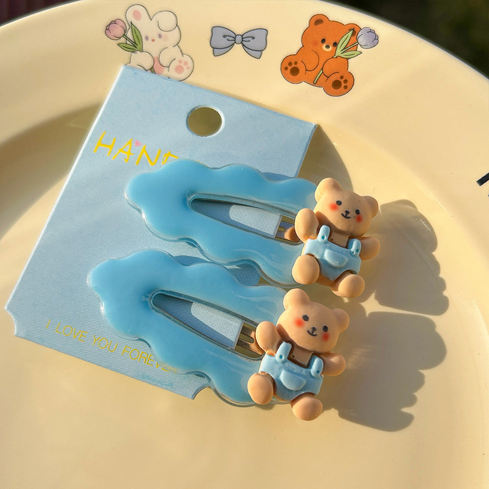 Cute Pastel Blue Hair Clips
