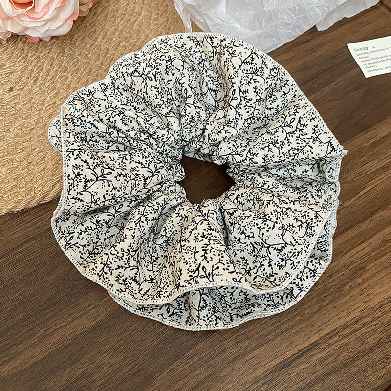 Polka Dot Lace Scrunchie
