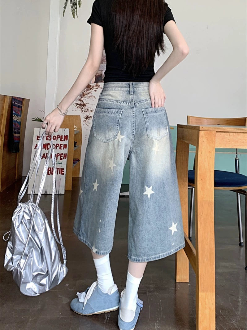 Starry Mid Length Jeans