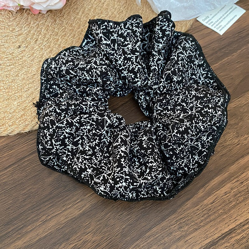 Polka Dot Lace Scrunchie