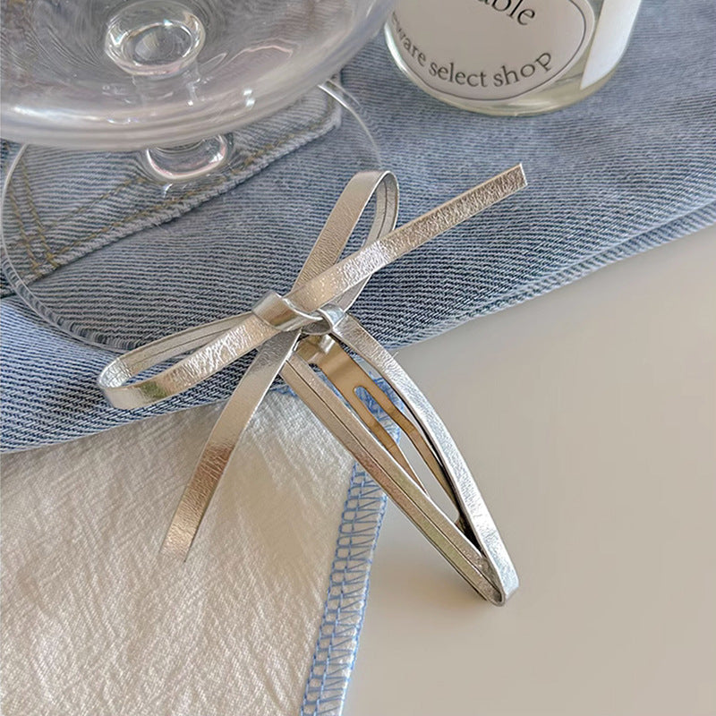 Premium Silver Metallic Hair Clips