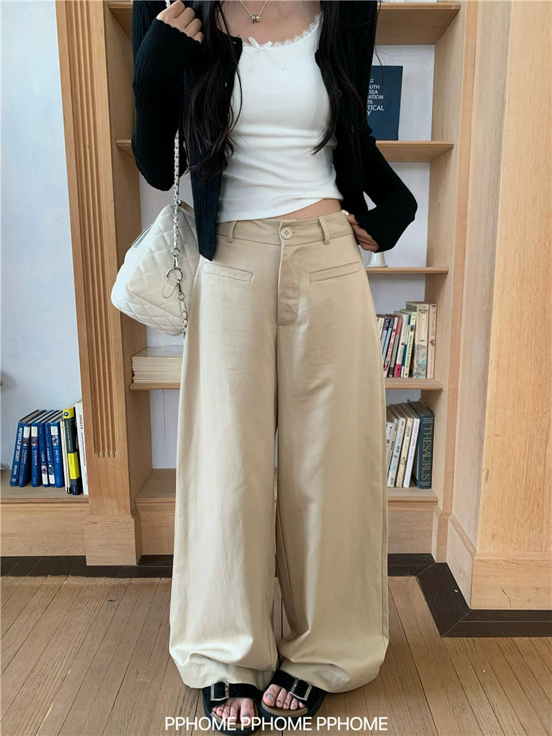Wide-Leg Chinos