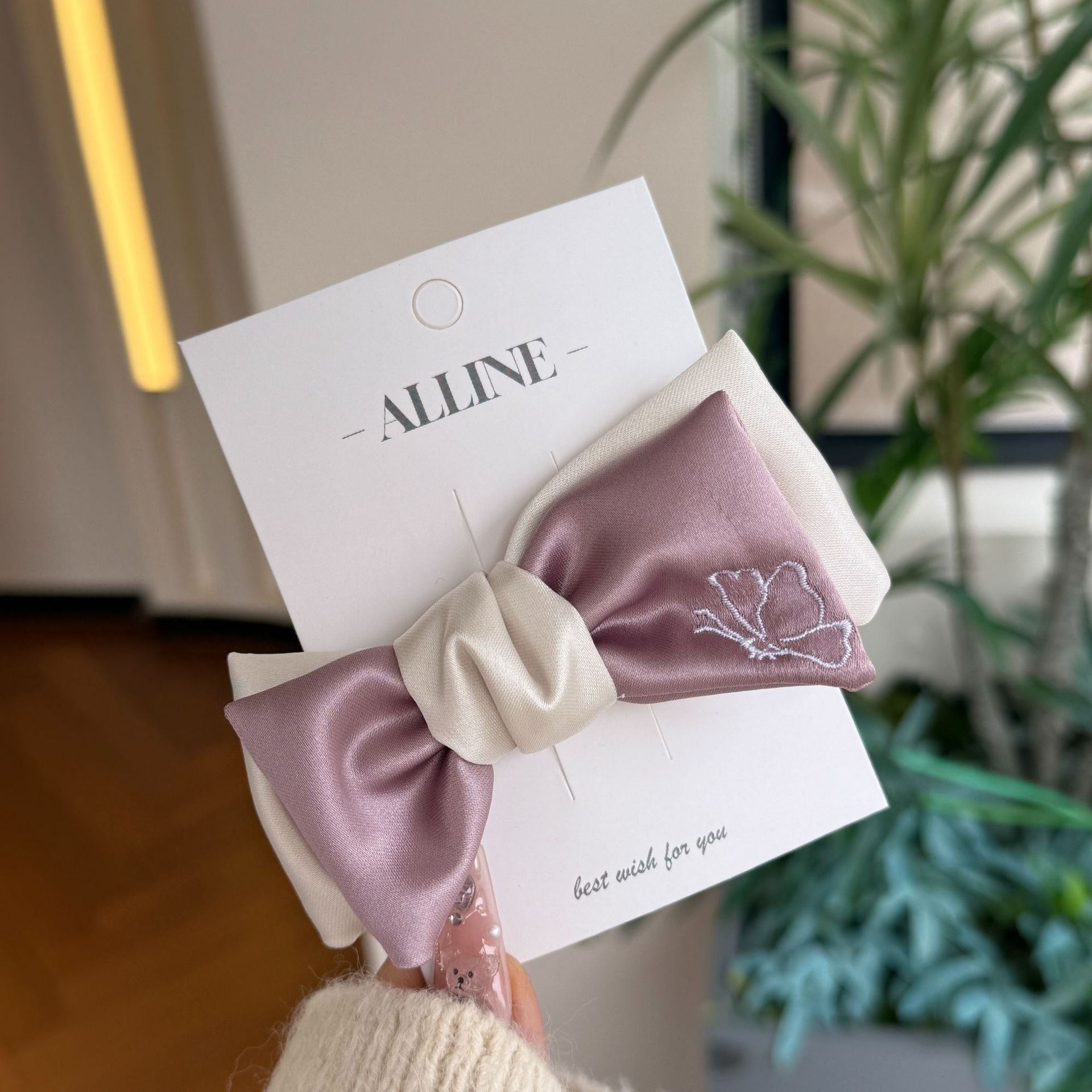 Elegant Satin Bow Hair Set