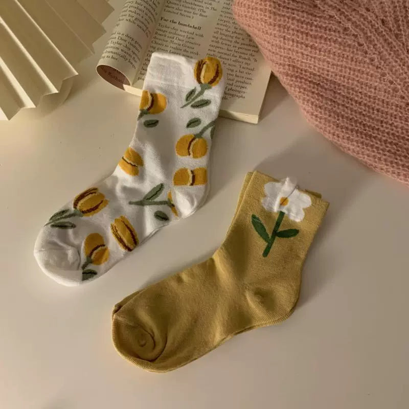 Tulip Garden Socks