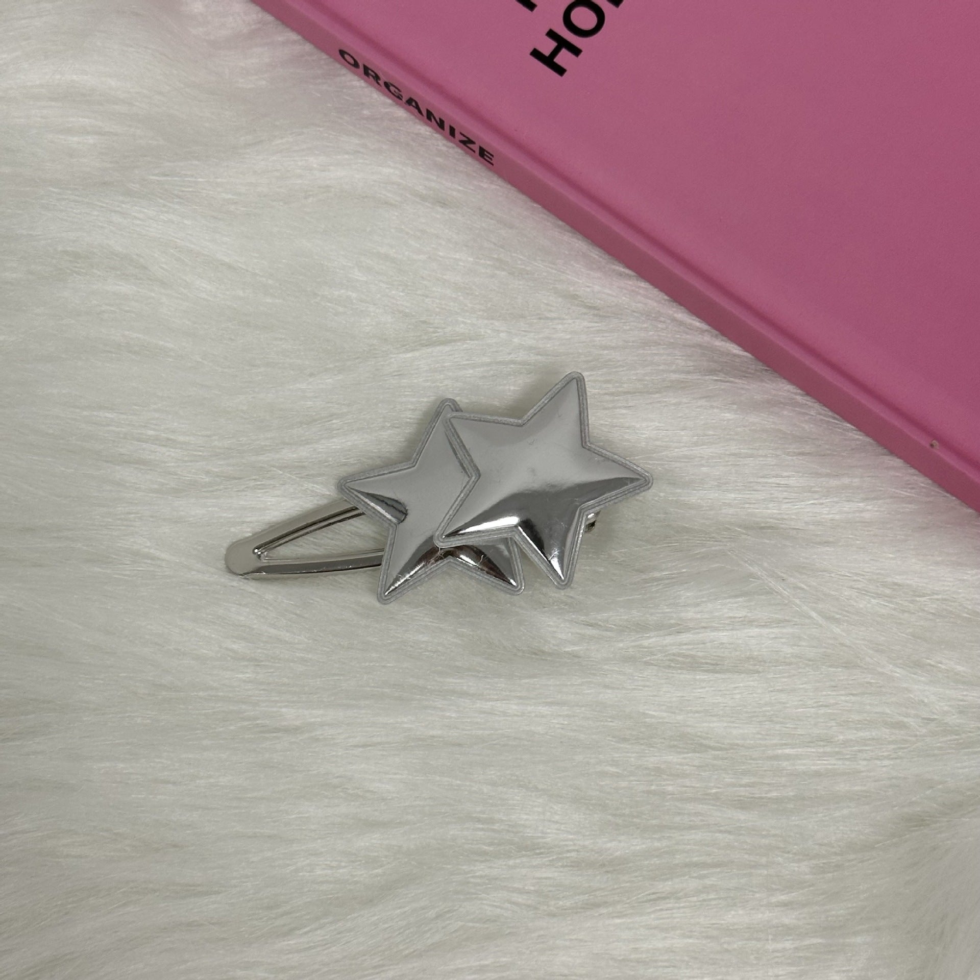 Premium Silver Metallic Hair Clips