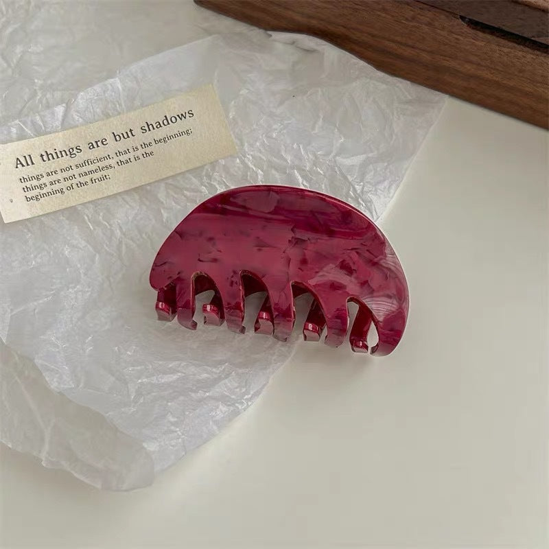 Charming Patterned Hair Claw Set