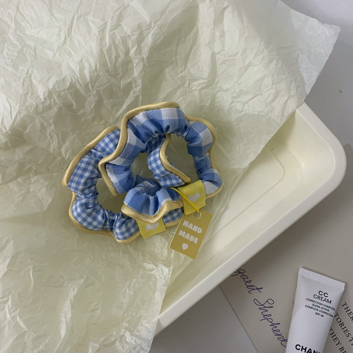 Checkered Planet Scrunchies