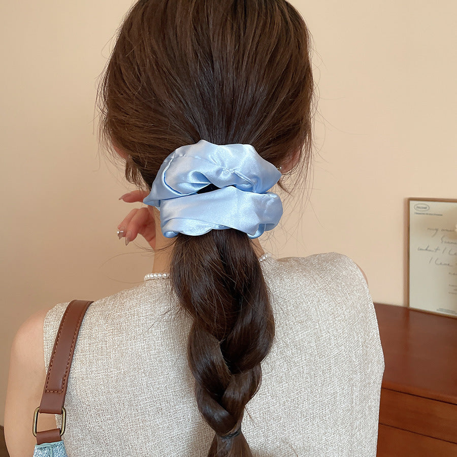 Polka Dot Lace Scrunchie