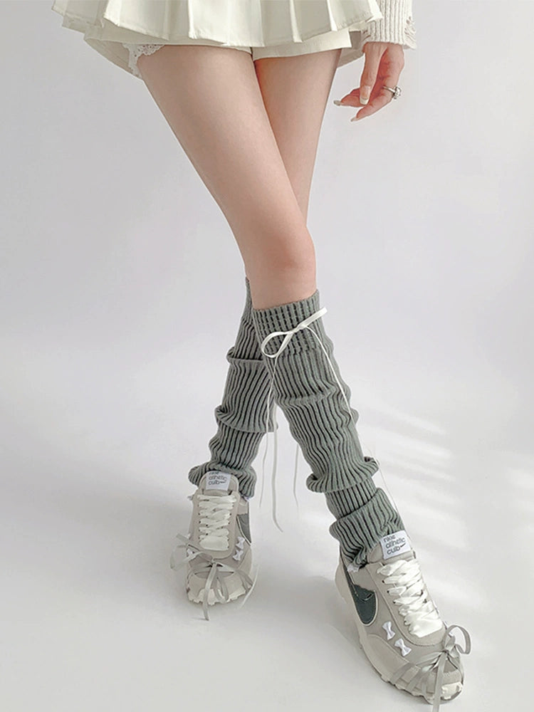 Cozy Ribbed Knit Slouch Socks