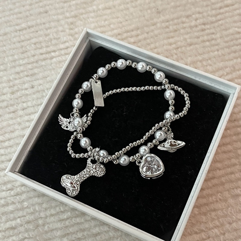 Mini Bone silver Bracelet