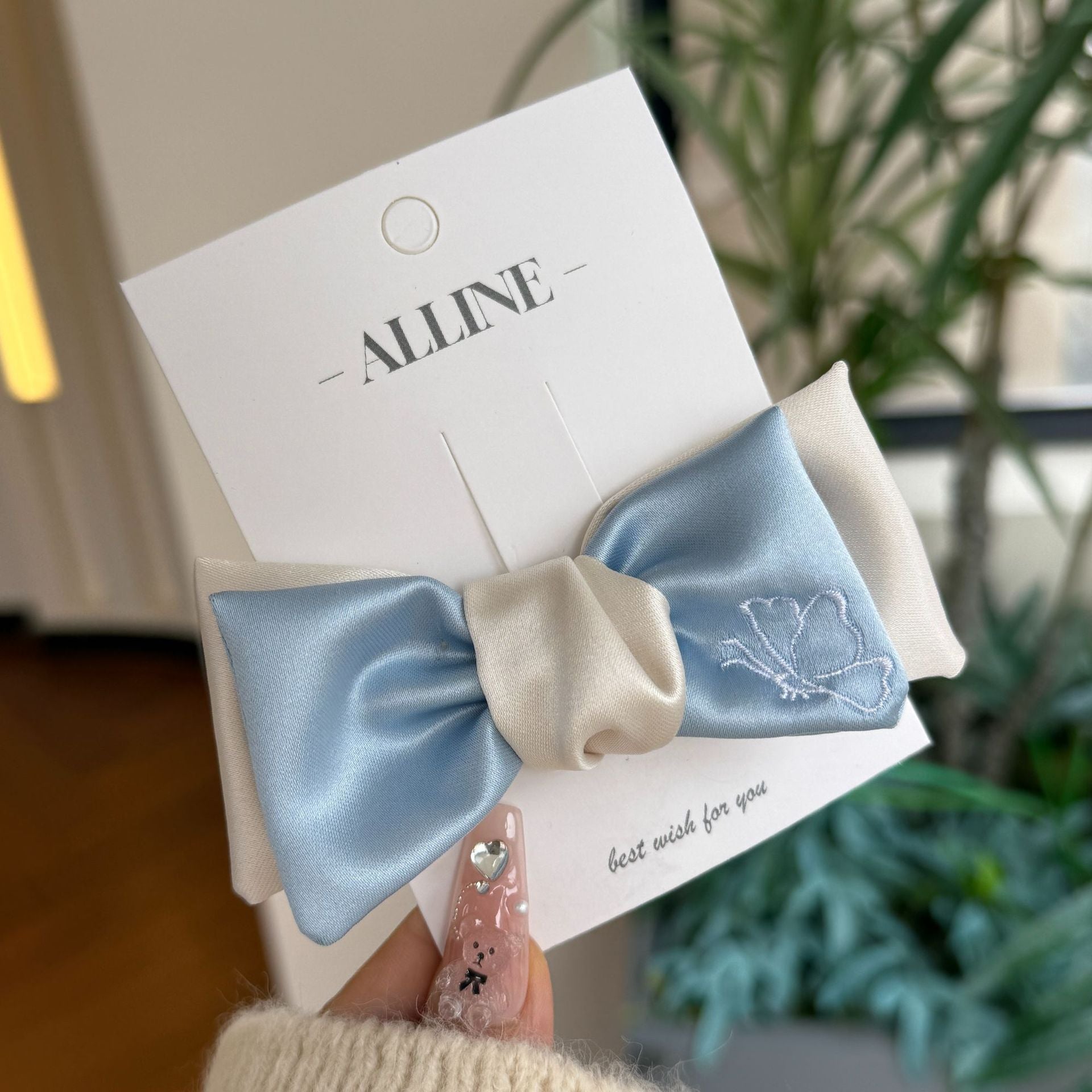 Elegant Satin Bow Hair Set