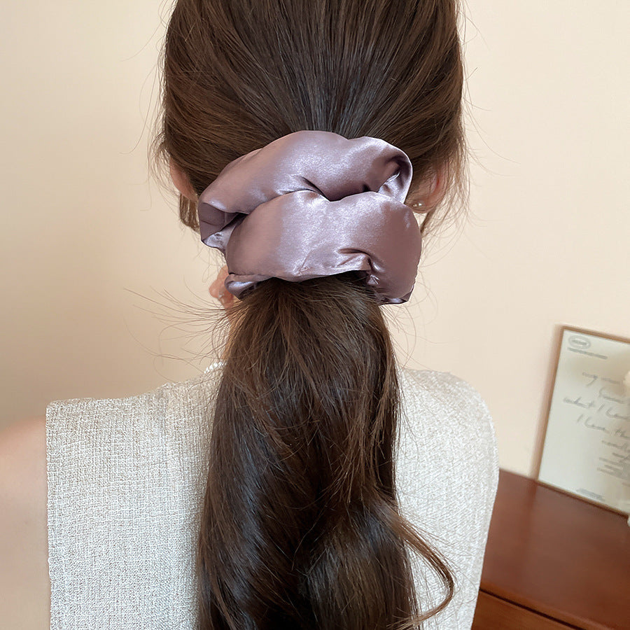 Polka Dot Lace Scrunchie