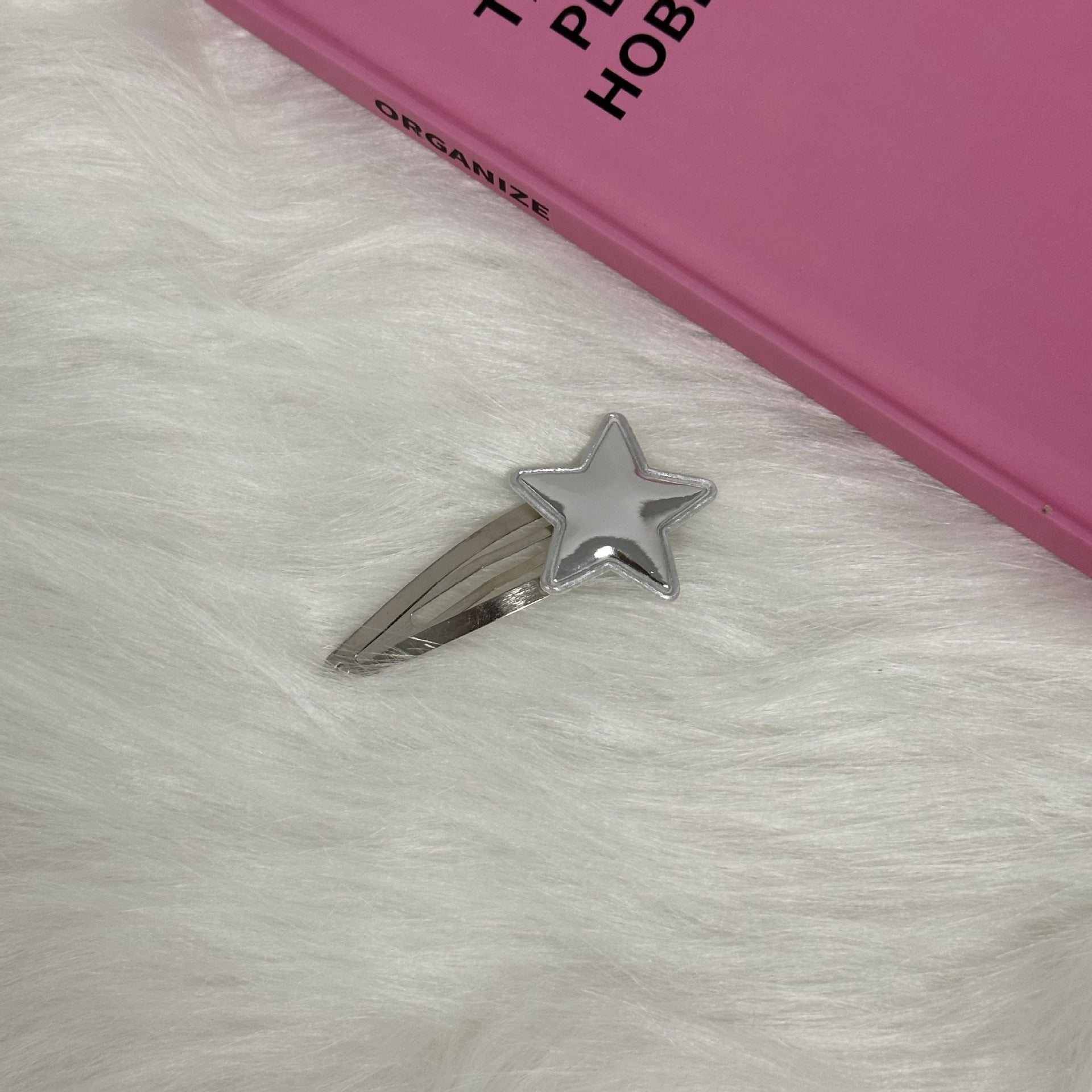 Premium Silver Metallic Hair Clips
